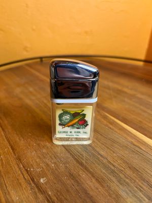 George W Kirk Atlanta GA Grocer Advertisement Sample Ritepoint Clear Tank Lighter