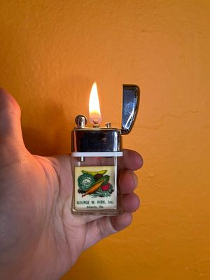 George W Kirk Atlanta GA Grocer Advertisement Sample Ritepoint Clear Tank Lighter
