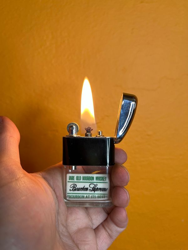 Bourbon Supreme American Distilling Co New York NY Ritepoint Clear Tank Lighter