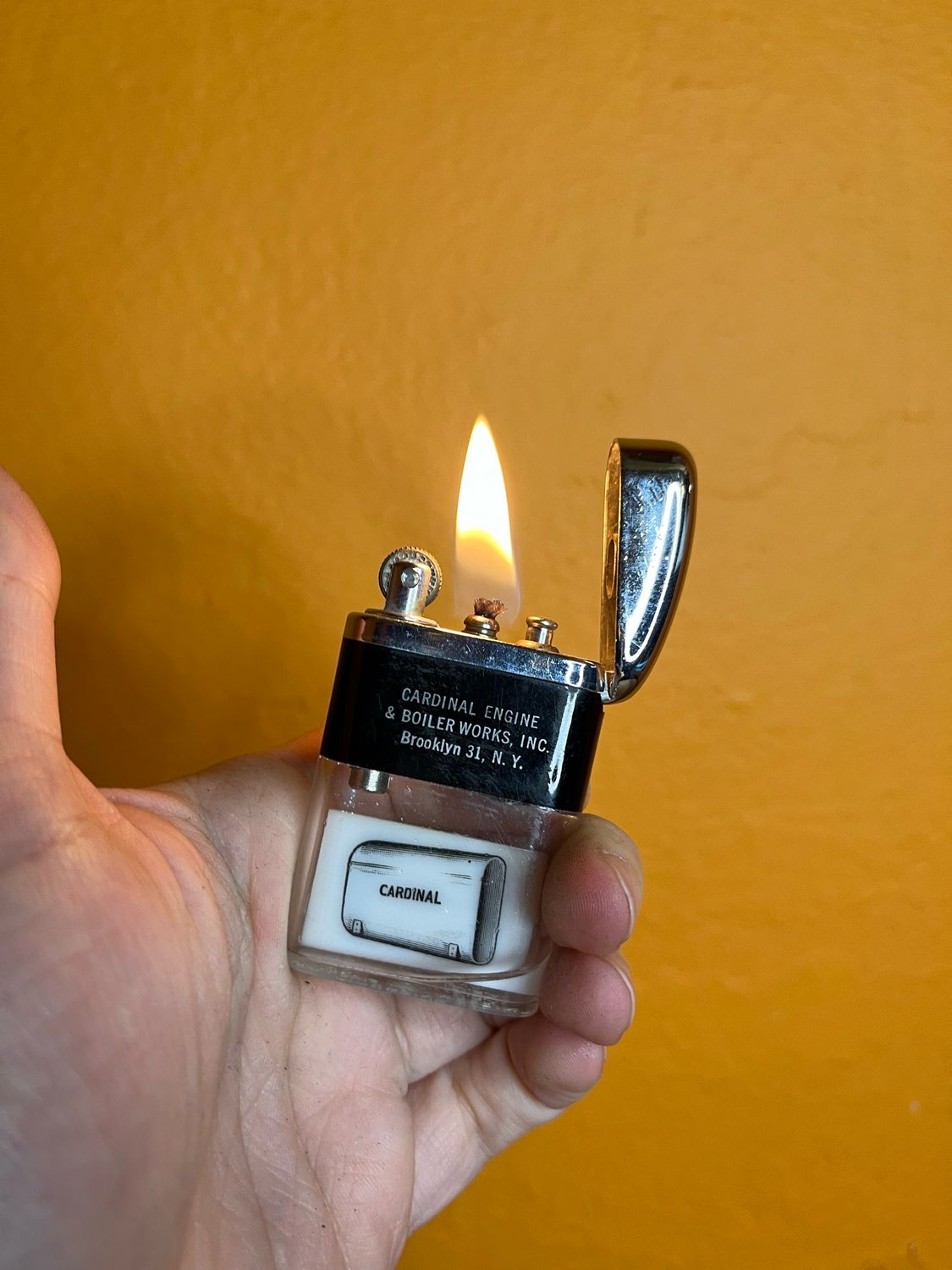 Cardinal Engine &amp; Boiler Works Brooklyn NY Ritepoint Clear Tank Lighter