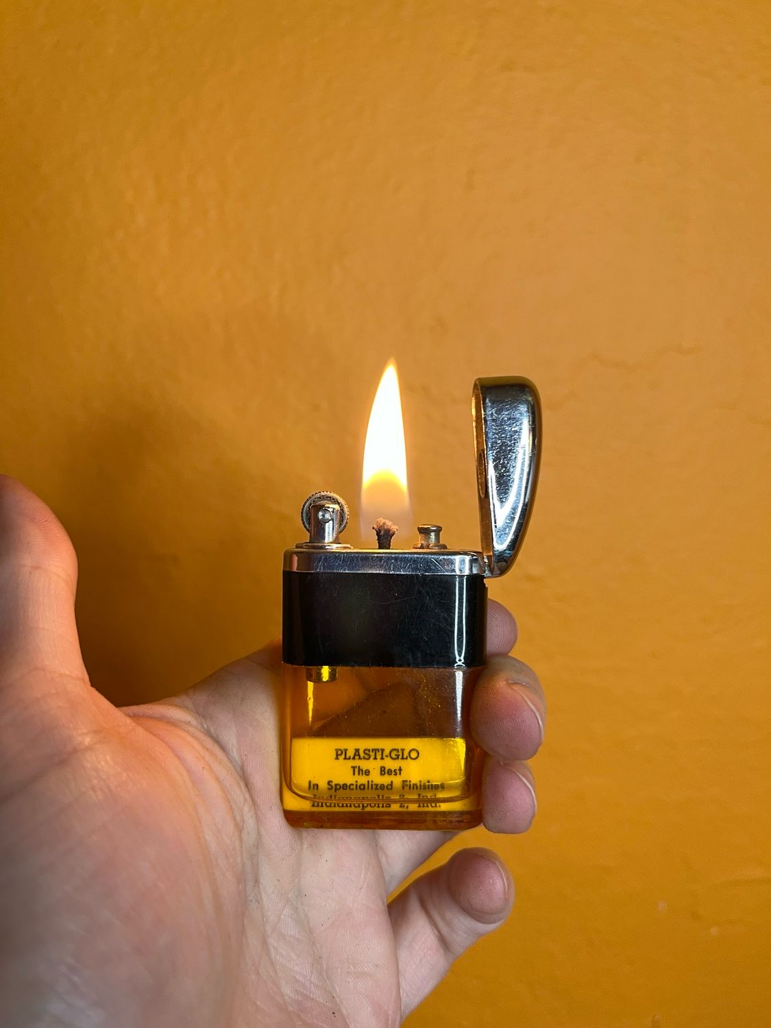 Plasti-Glo Specialized Finishes Indianapolis IN Ritepoint Clear Orange Tank Lighter