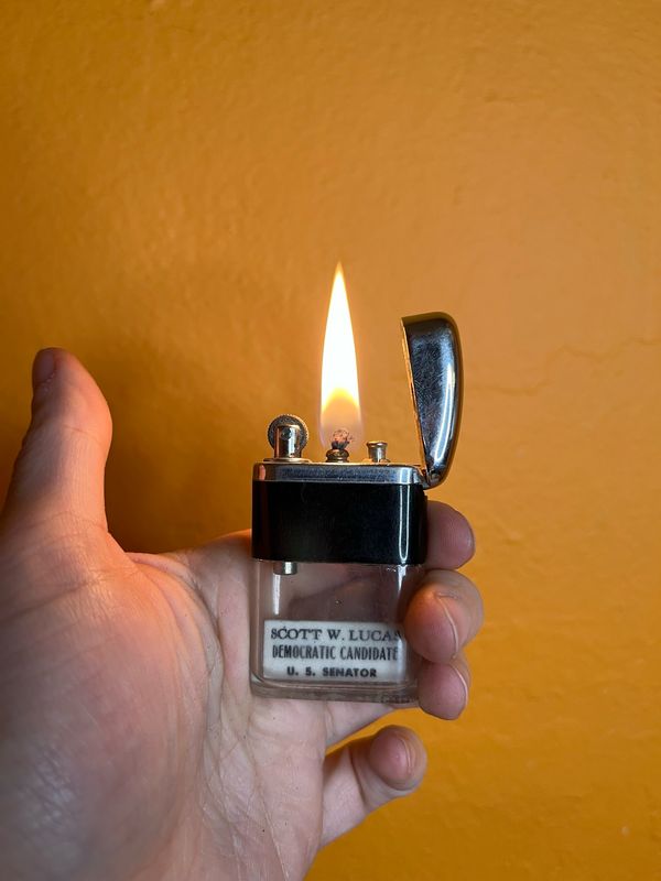 Scott W Lucas Democratic Candidate Republicans For Lucas League Ritepoint Clear Tank Lighter
