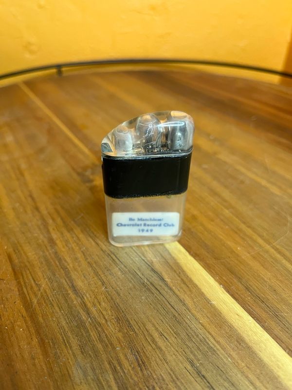 Chevrolet Record Sales Club 1949 Ritepoint Clear Tank Lighter