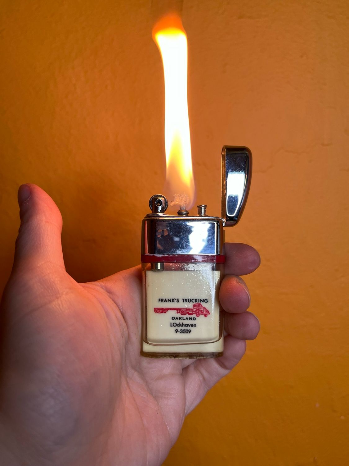 Franks Trucking Oakland Ritepoint Shaker Clear Tank Lighter