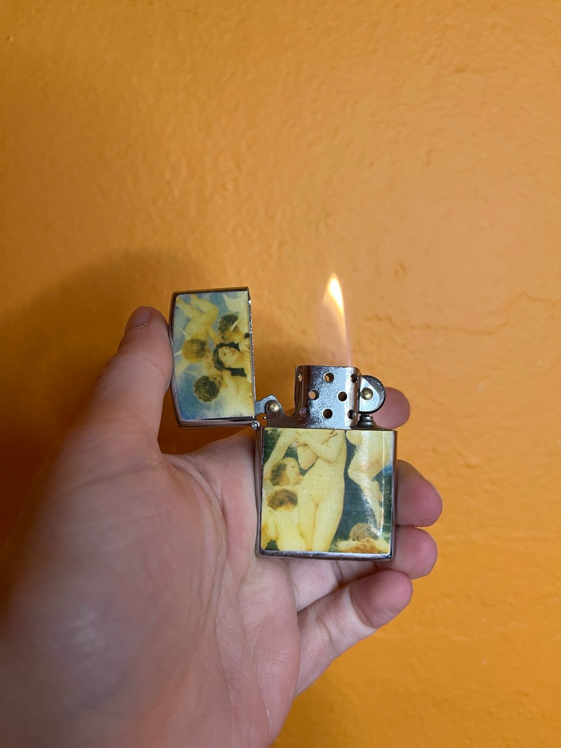 The Return Of Spring By Bouguereau Painting Flip Top Lighter