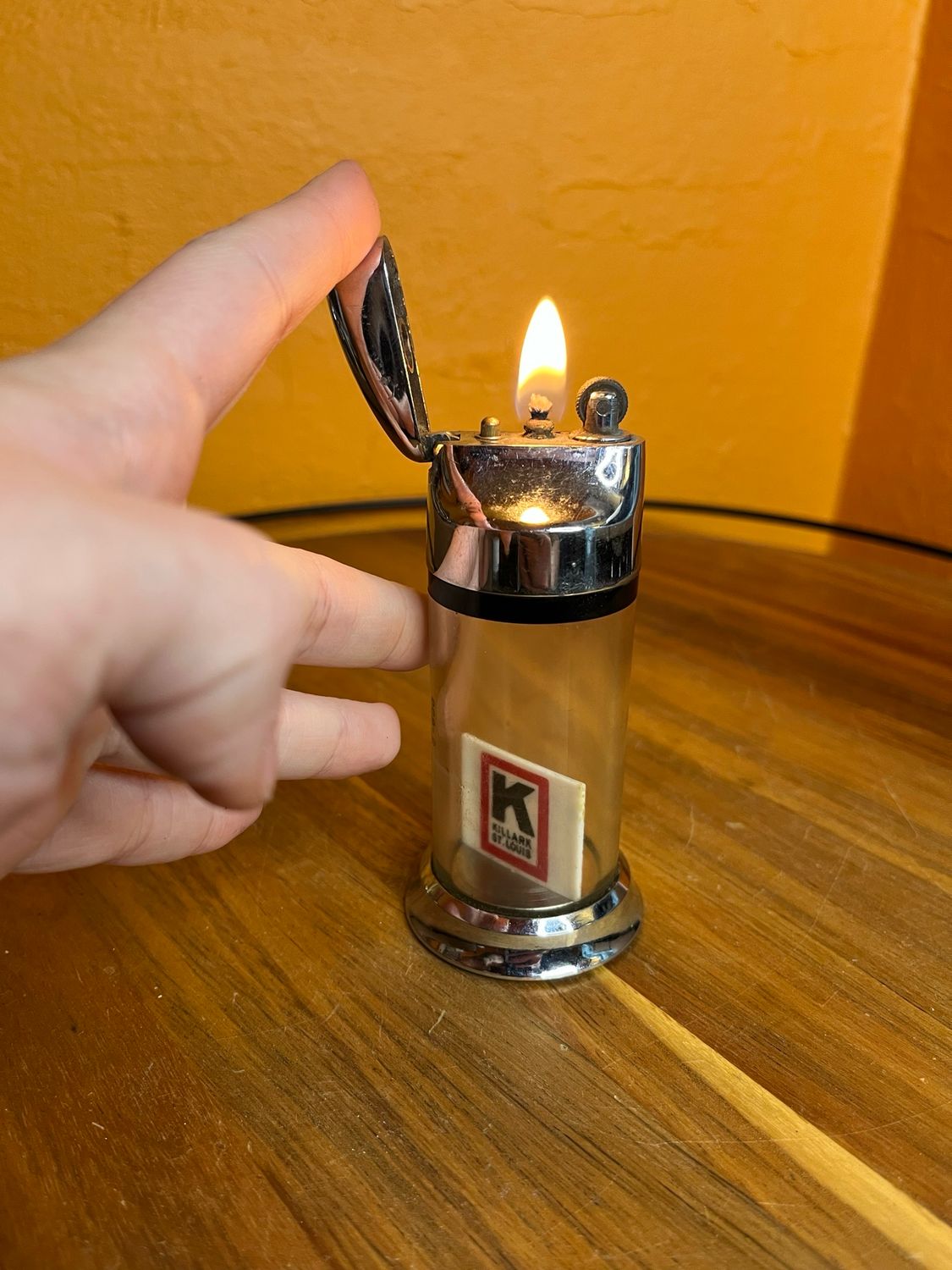 Kilark St Louis Ritepoint Clear Tank Table Lighter