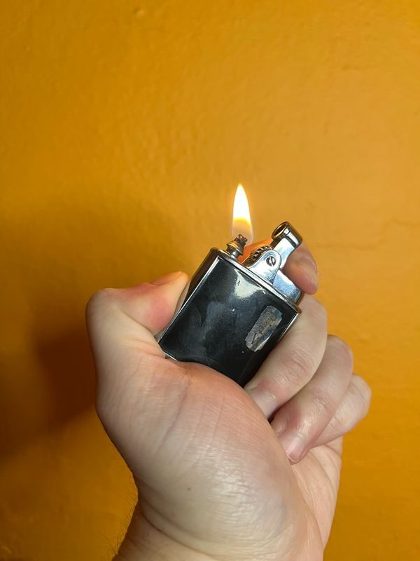 Customized ‘PJW’ Ronson De-Light Lighter