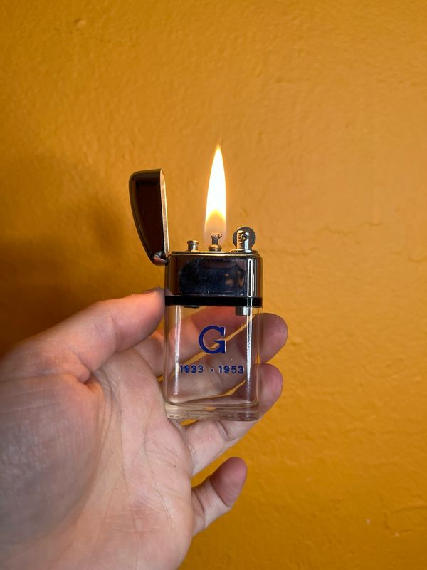 Ritepoint G 1933-1953 Clear Tank Lighter With Tin