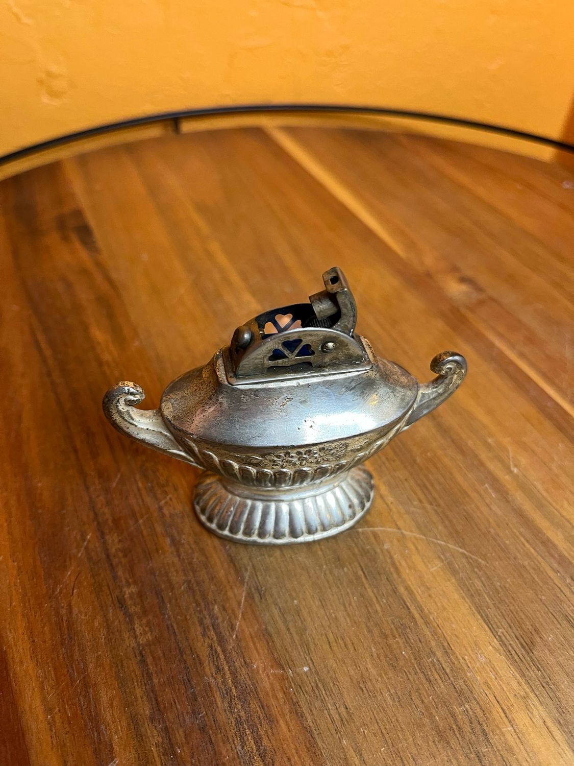 Reliance Chicago Silver Plated Made In Occupied Japan Table Lighter