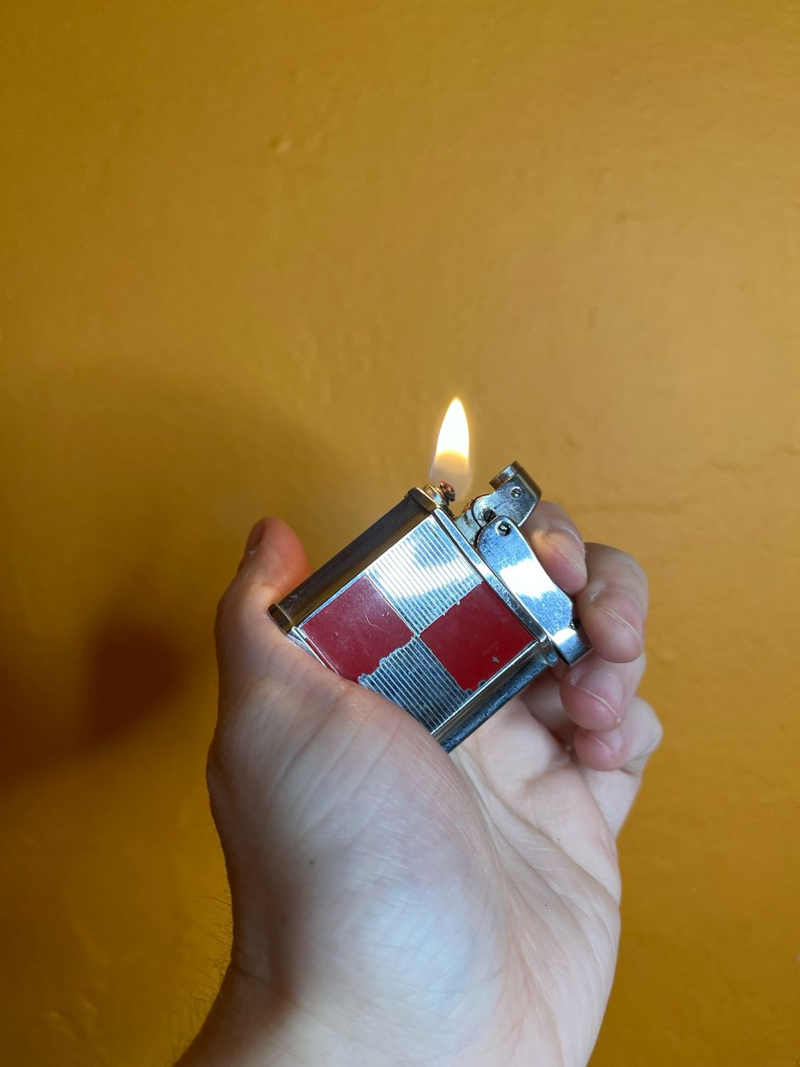 Red Squares Fisher Swingline Lighter