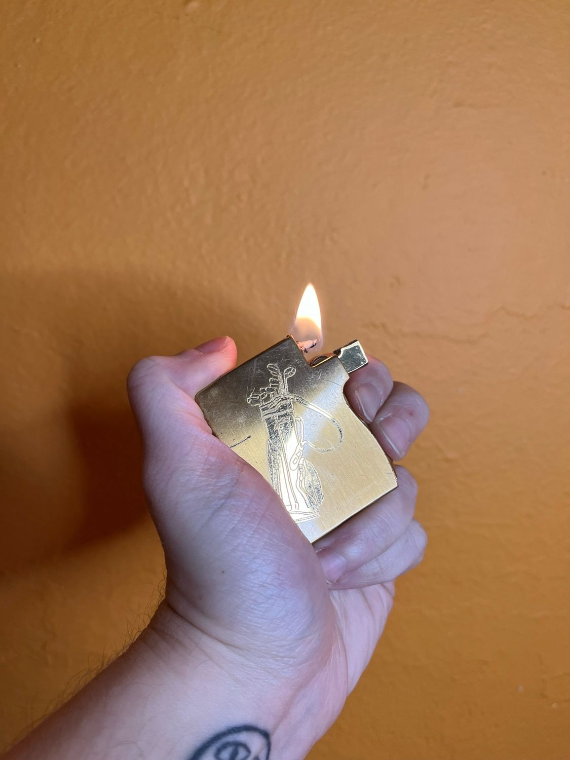 Elgin American Golf Caddy Bag Flat Lighter