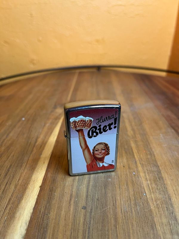 2013 Hurra! Bier! German Beer Sealed Unstruck Zippo Lighter
