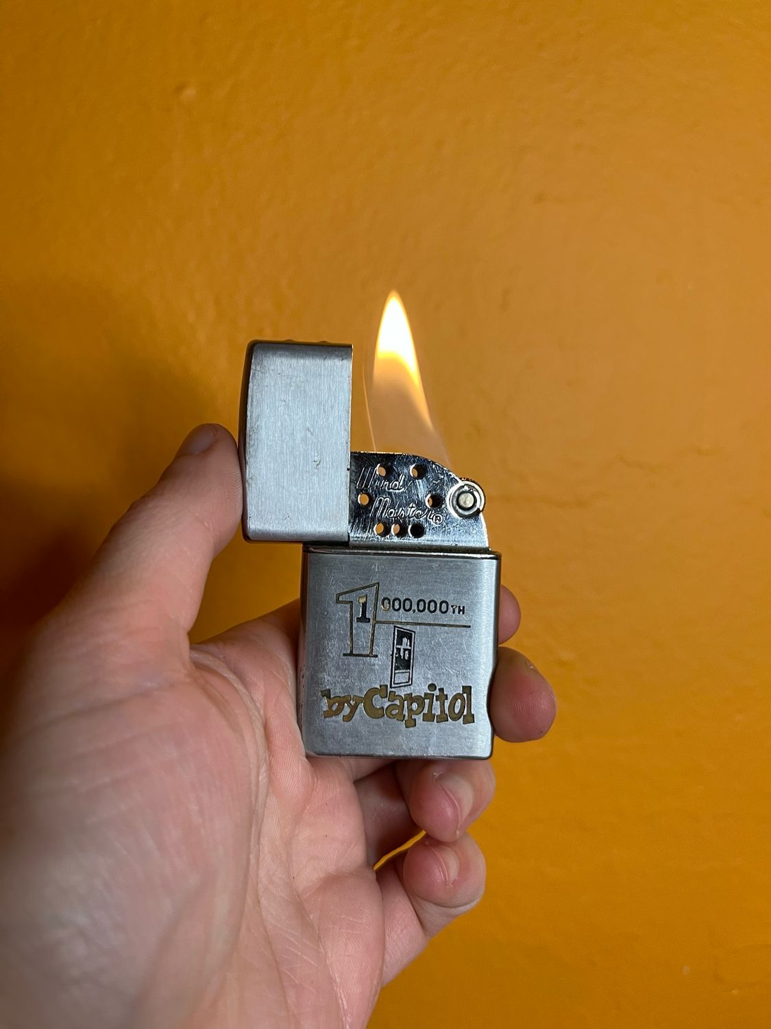 1,000,000th By Capitol Wind Master Flip Top Lighter