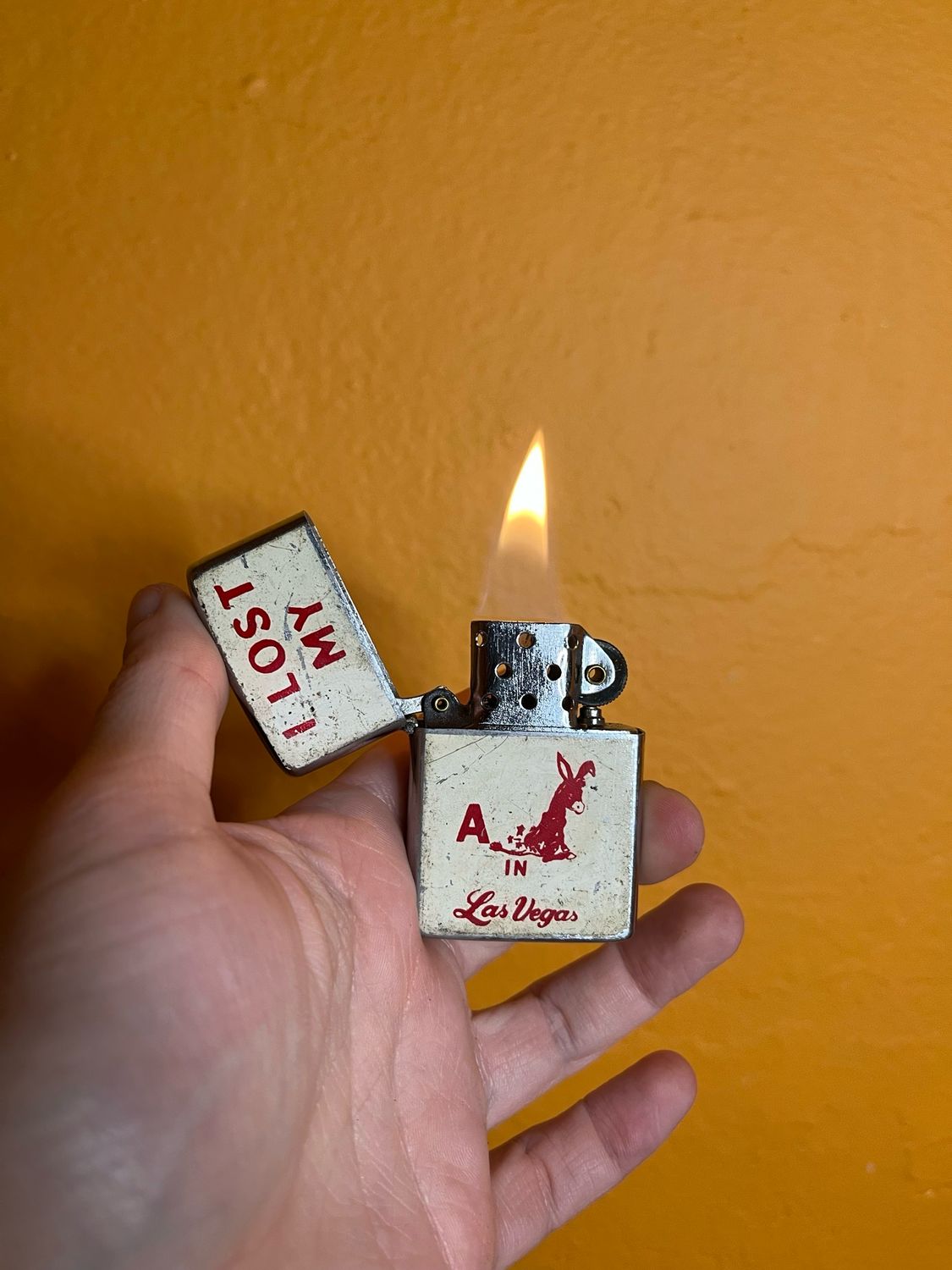 Lost My Ass In Vegas Flip Top Lighter