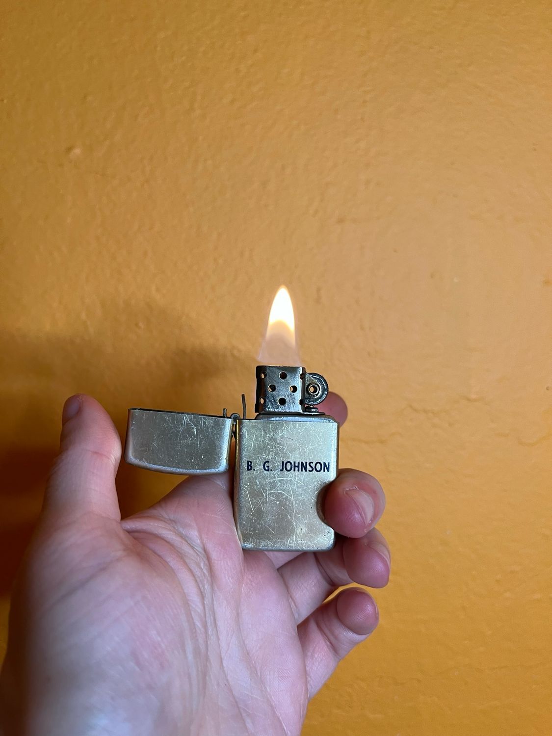 BG Johnson Flip Top Lighter
