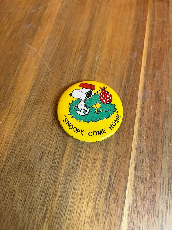 1972 Snoopy Come Home Peanuts Pin