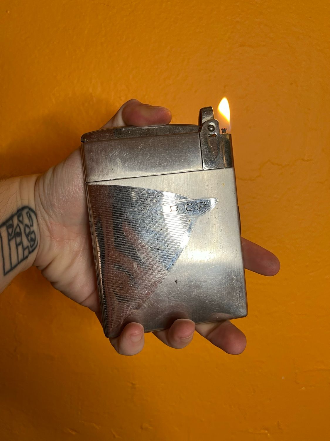 Customized ‘DCP Love Ed’ Ronson Escort Cigarette Case Lighter