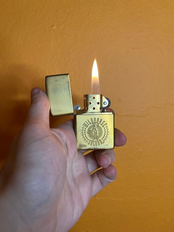 1997 Wild Horse Saloon Brass Zippo Lighter