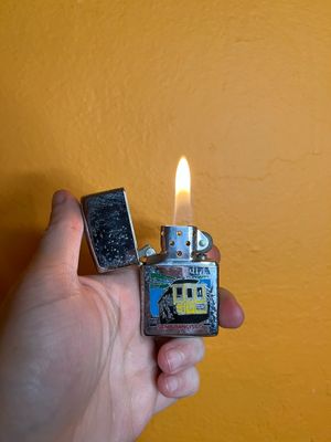 1993 San Francisco Cable Car Souvenir Zippo Lighter