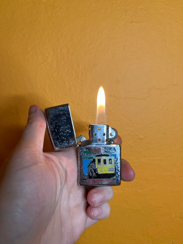 1993 San Francisco Cable Car Souvenir Zippo Lighter