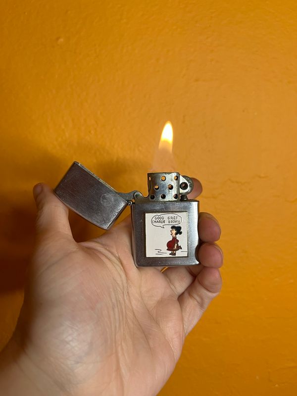 Good Grief Charlie Brown Crass Vietnam War Era Peanuts Flip Top Lighter