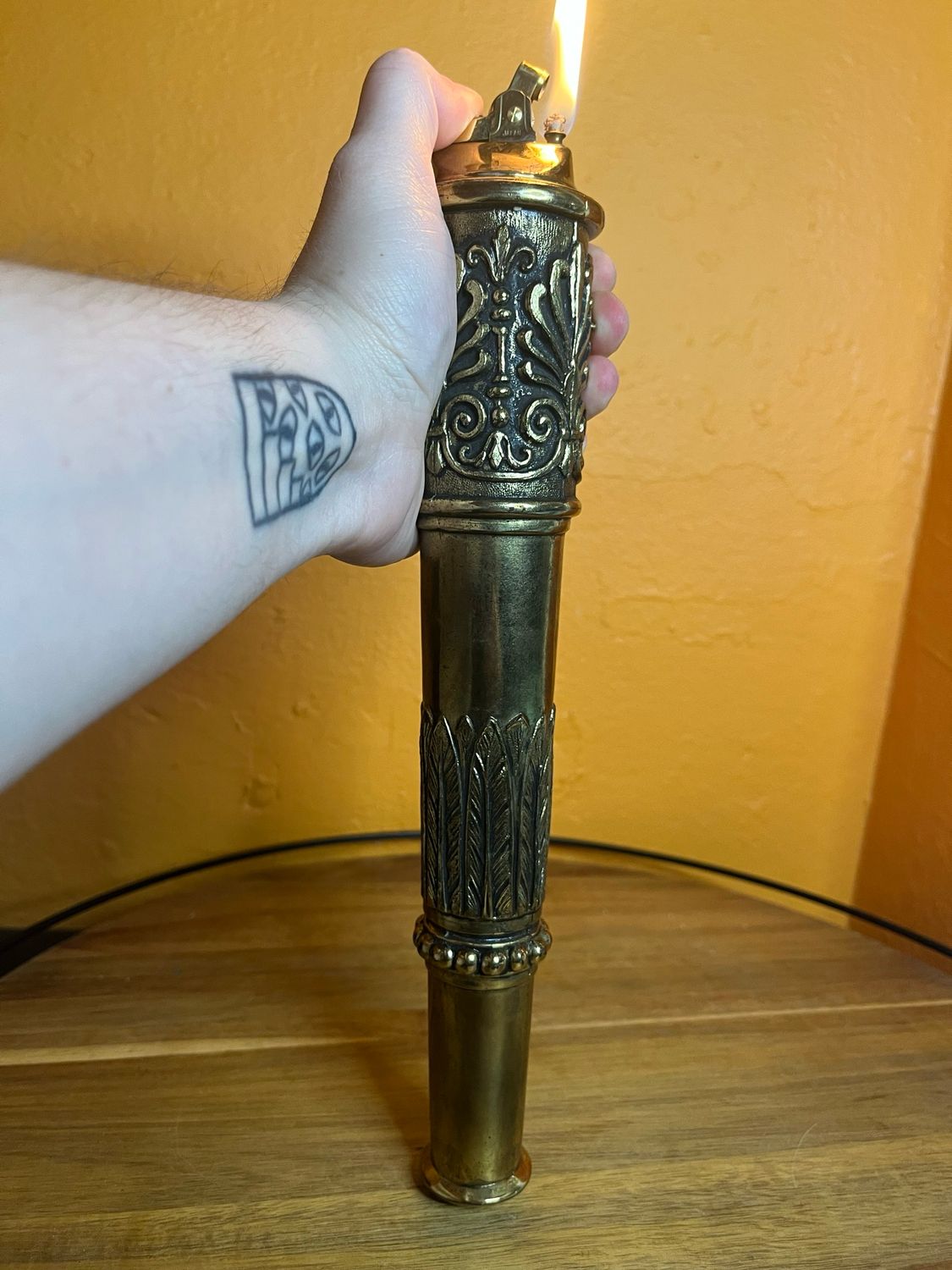 Golden Telescope OR Olympic Torch Table Lighter