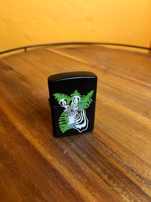 Zebra Head Flip Top Lighter