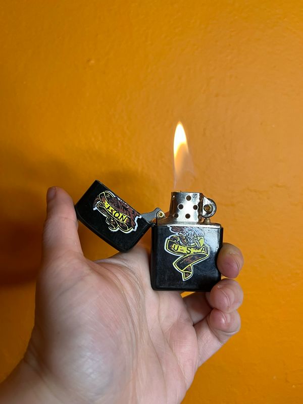 No1 USA Biker Flip Top Lighter