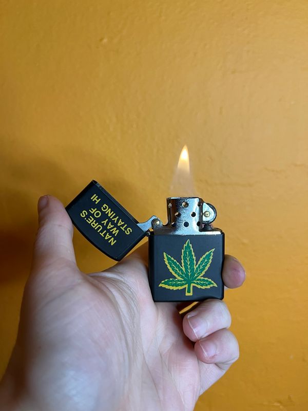Nature’s Way Of Staying Hi Flip Top Lighter