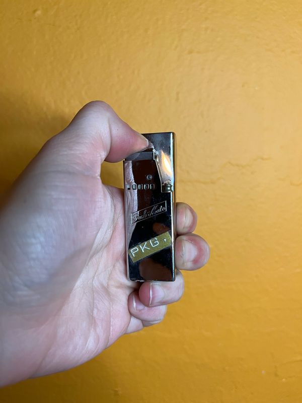 Personalized ‘PKG’ Pack Mate Cigarette Carton Clip-On Lighter