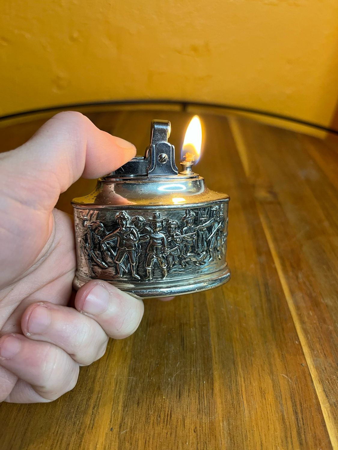 Dutch Village Scene Table Lighter