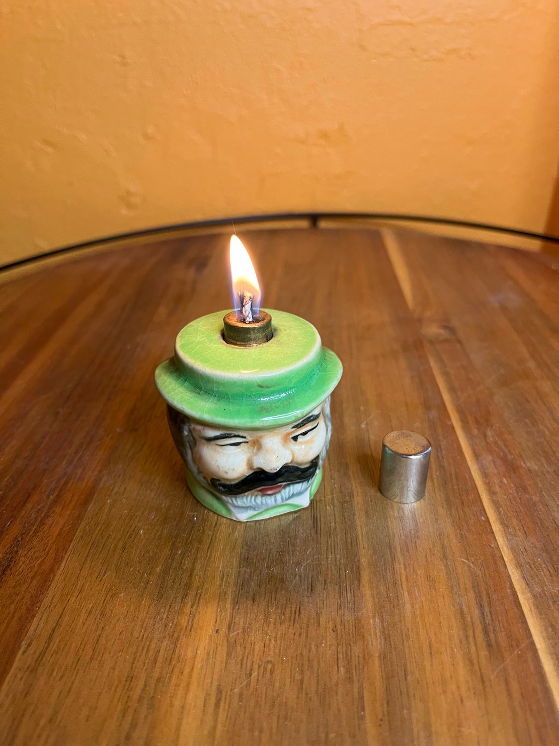 Post-War Japanese Gentleman Portrait Table Lighter