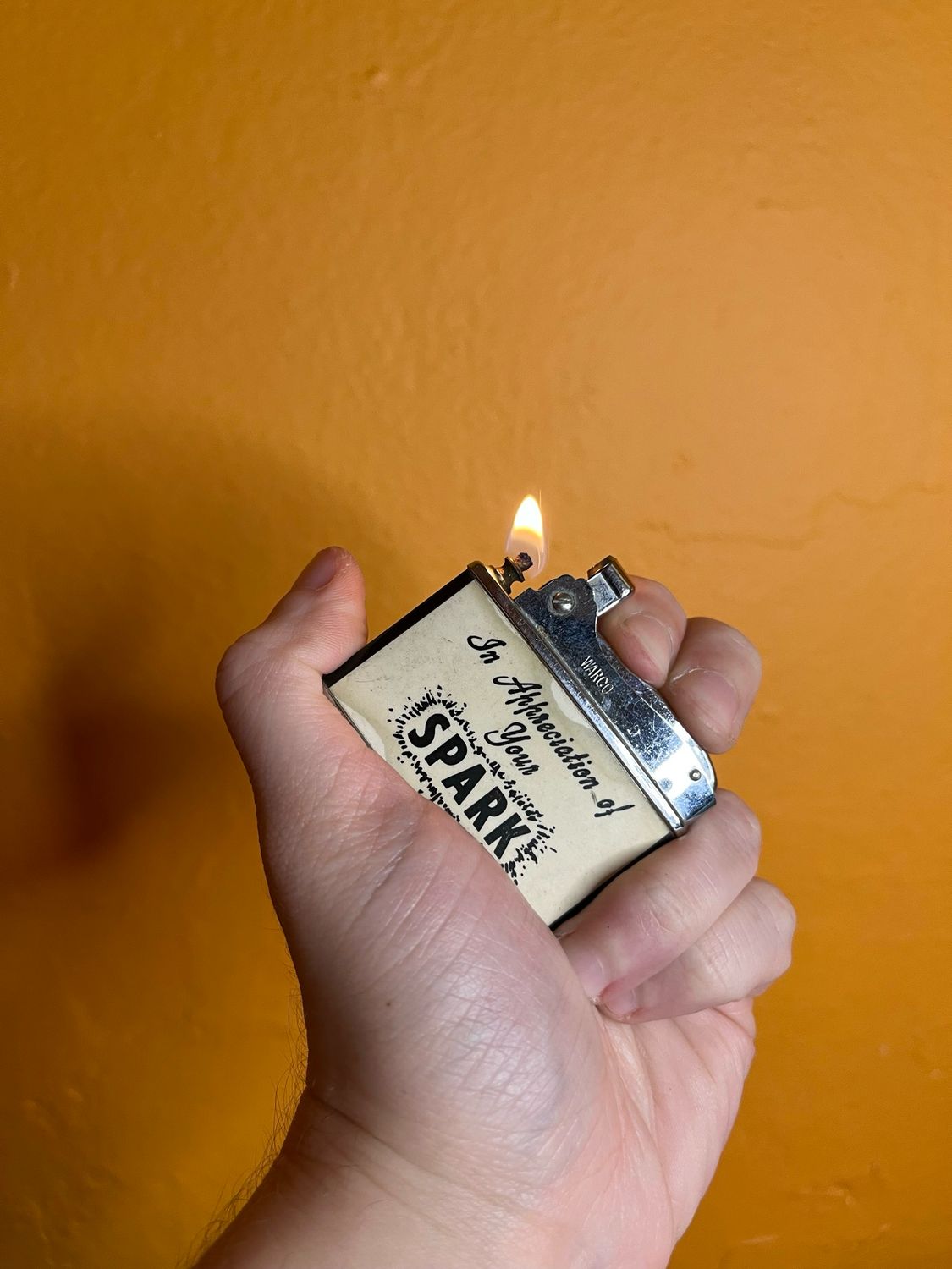 In Appreciation Of Your Spark Compliments Of PC Child Flat Lighter