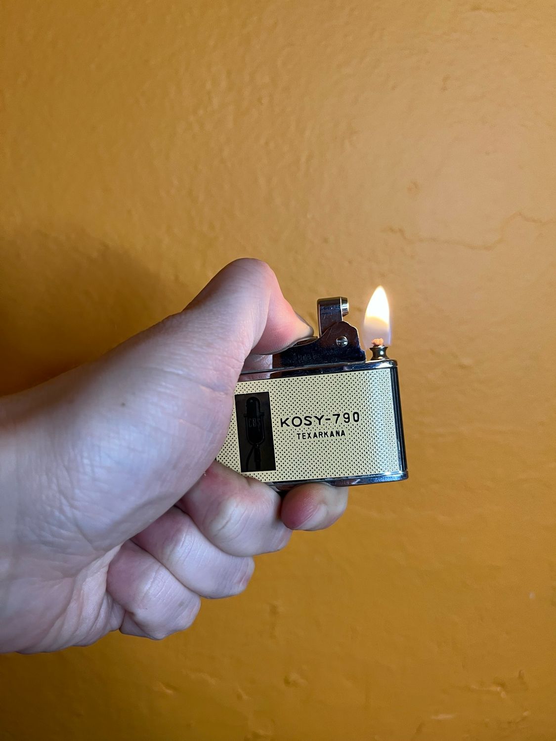 KOSY-790 CBS Radio Texarkana Flat Lighter