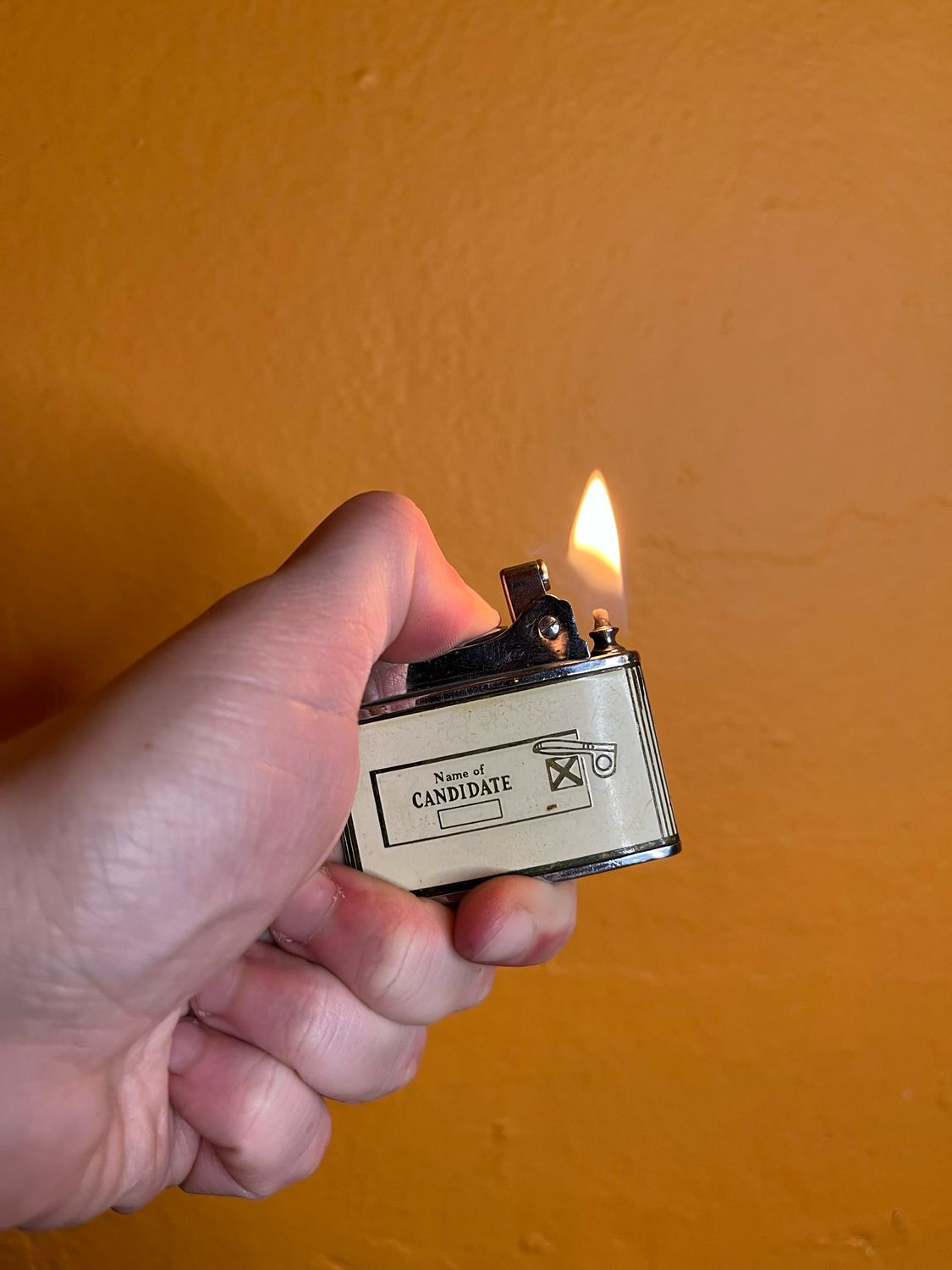 Shoup Name Of Candidate Flat Lighter