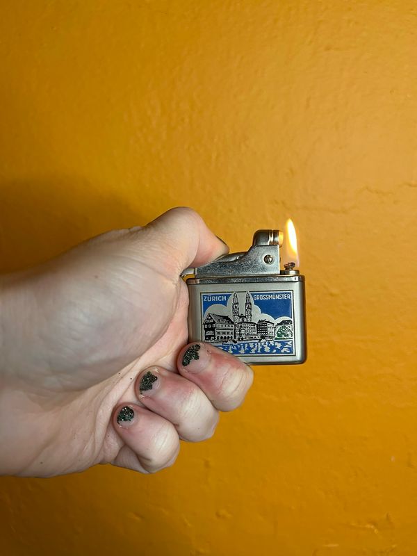 Zürich Grossmünster Solis Germany Souvenir Lighter