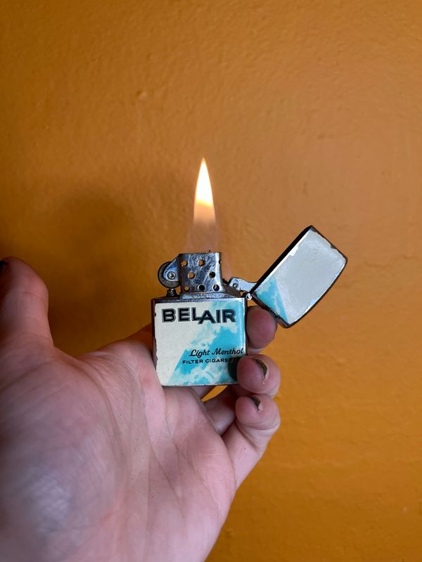 Belair Light Menthols Flip Top Lighter