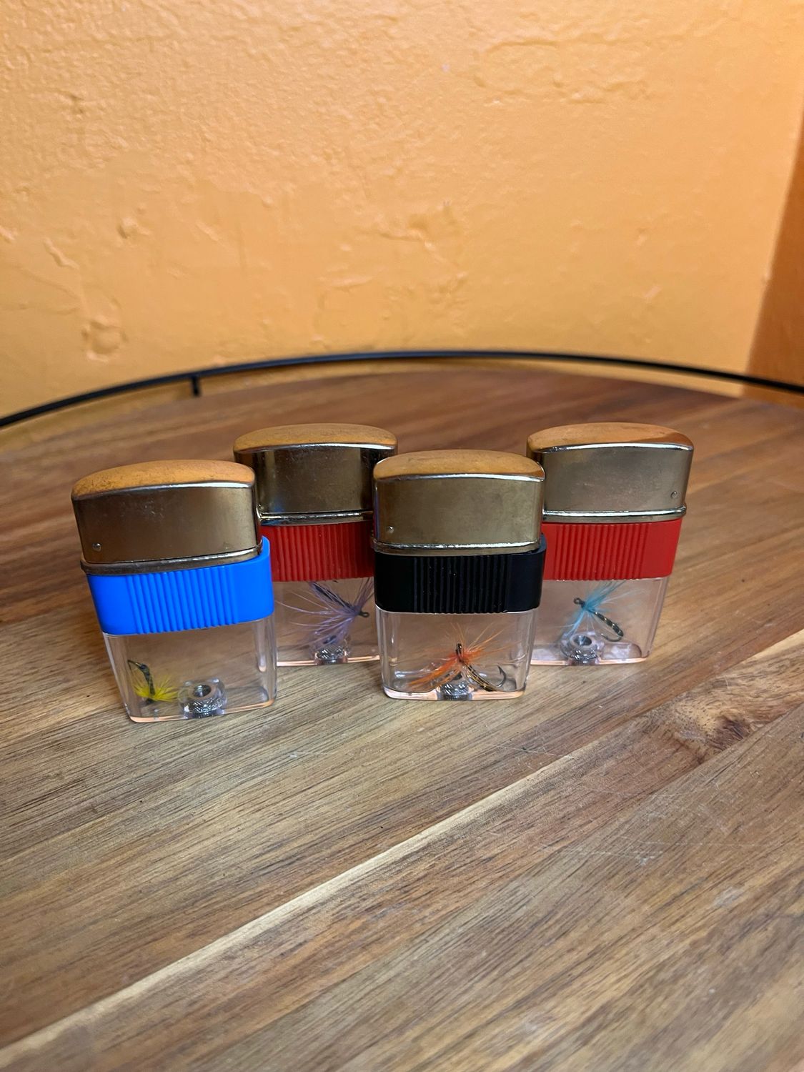 Clear Tank Fishing Lure Flip Top Lighter