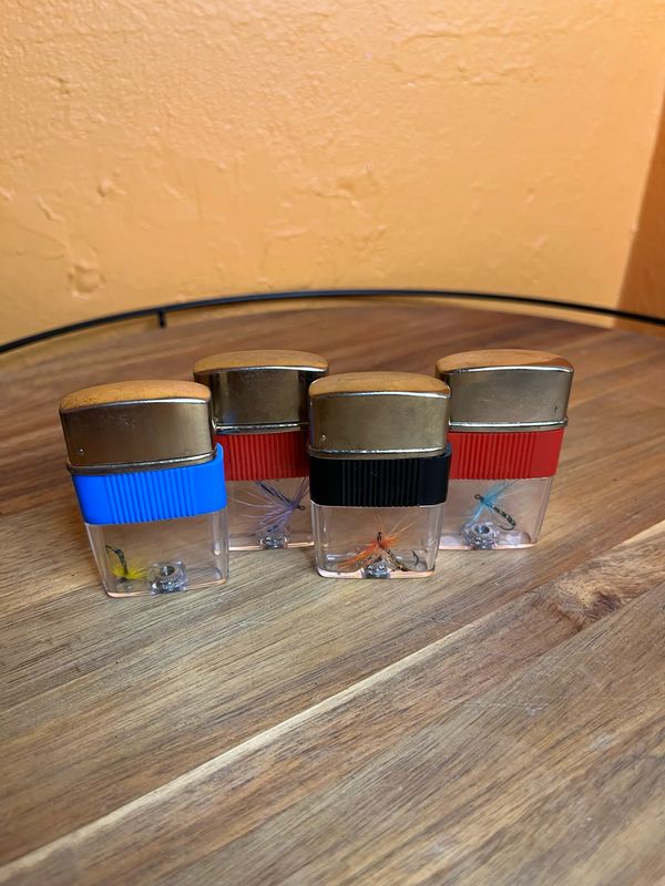 Clear Tank Fishing Lure Flip Top Lighter