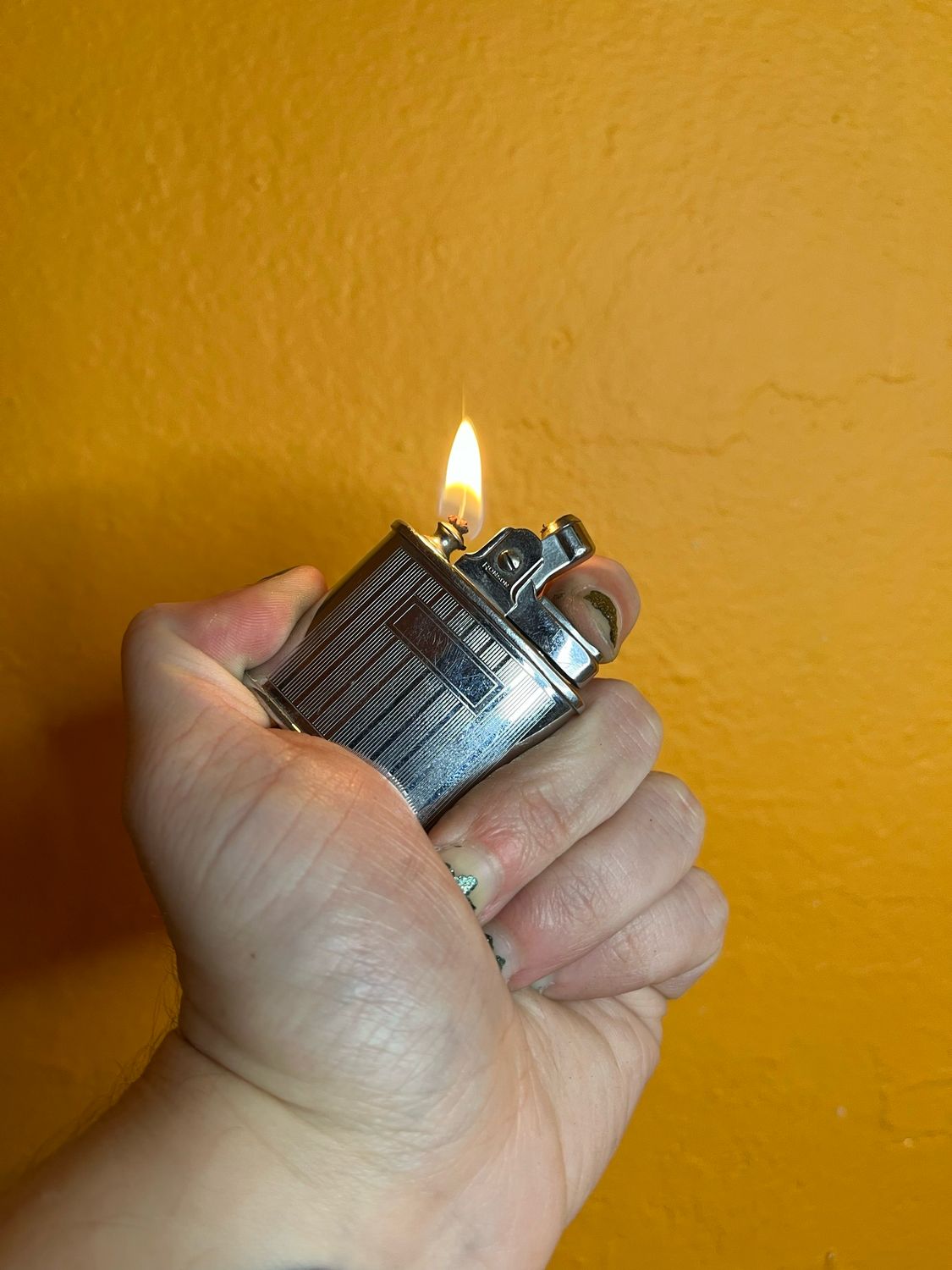 Ronson Lined Standard Lighter