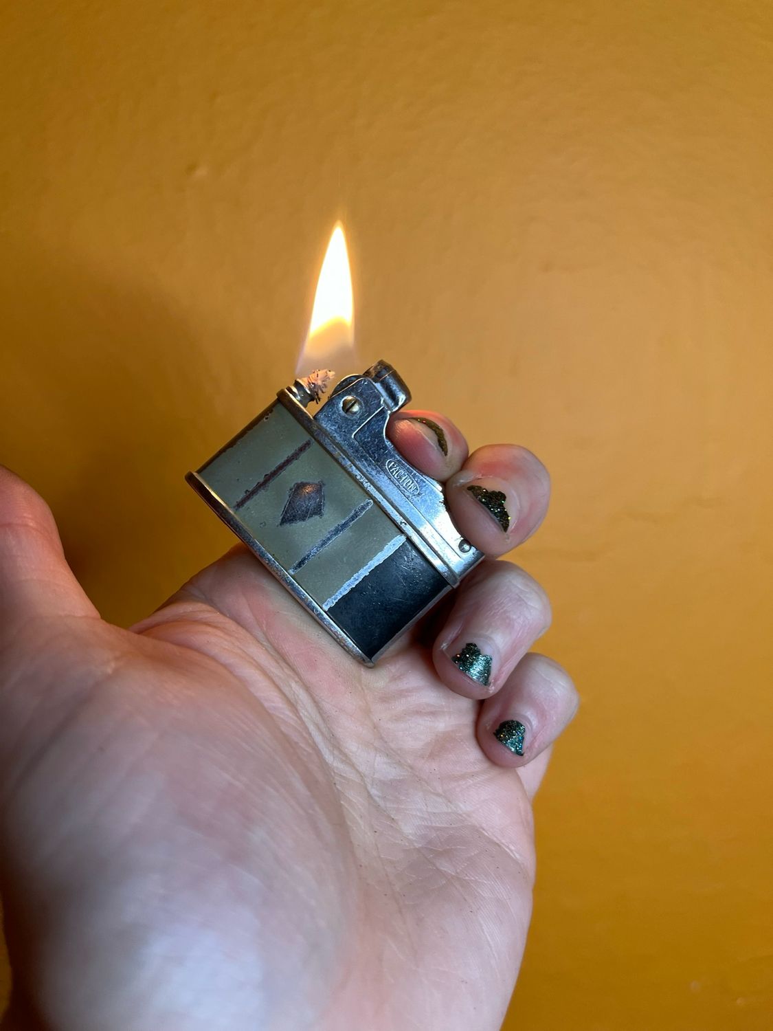 Worn Grey &amp; Black Pacton Lighter