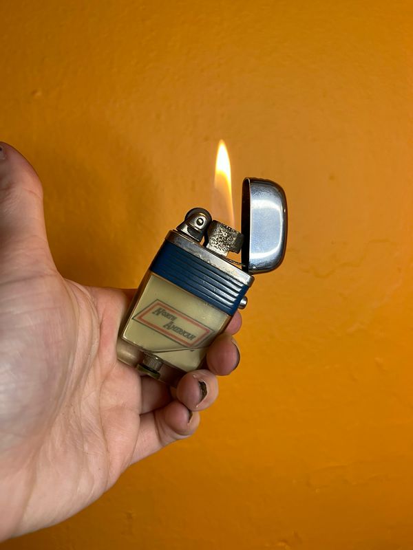 North American Scripto Clear Tank Lighter