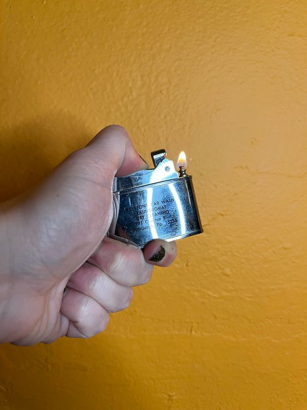 Keystone Dry Cleaner Laundromat Car Wash &amp; Music Company Pittsburgh PA Flat Lighter