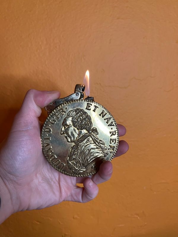 1788 French Coin Replica Table Lighter
