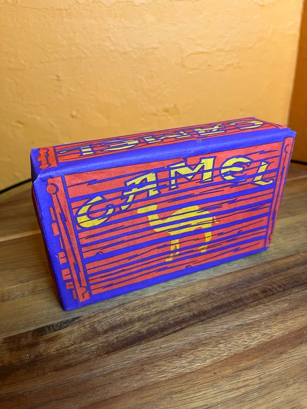 Red Lined Camel Matches Pack