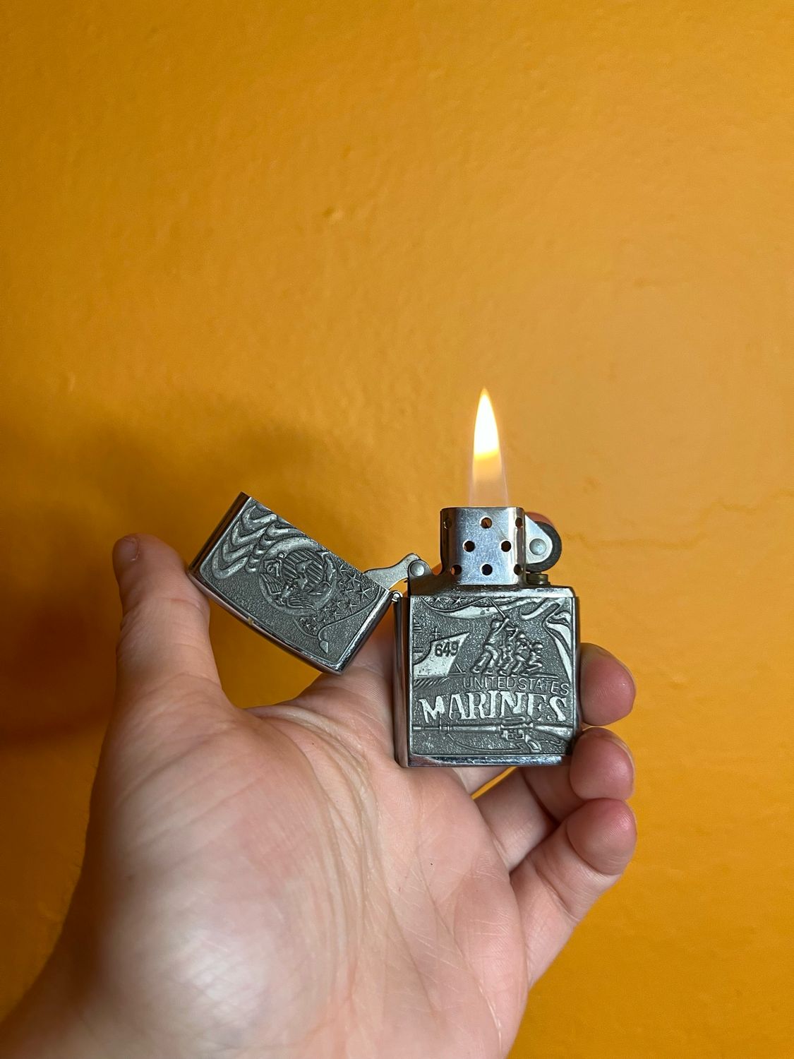 Customized United States Marines Knockoff Zippo Lighter