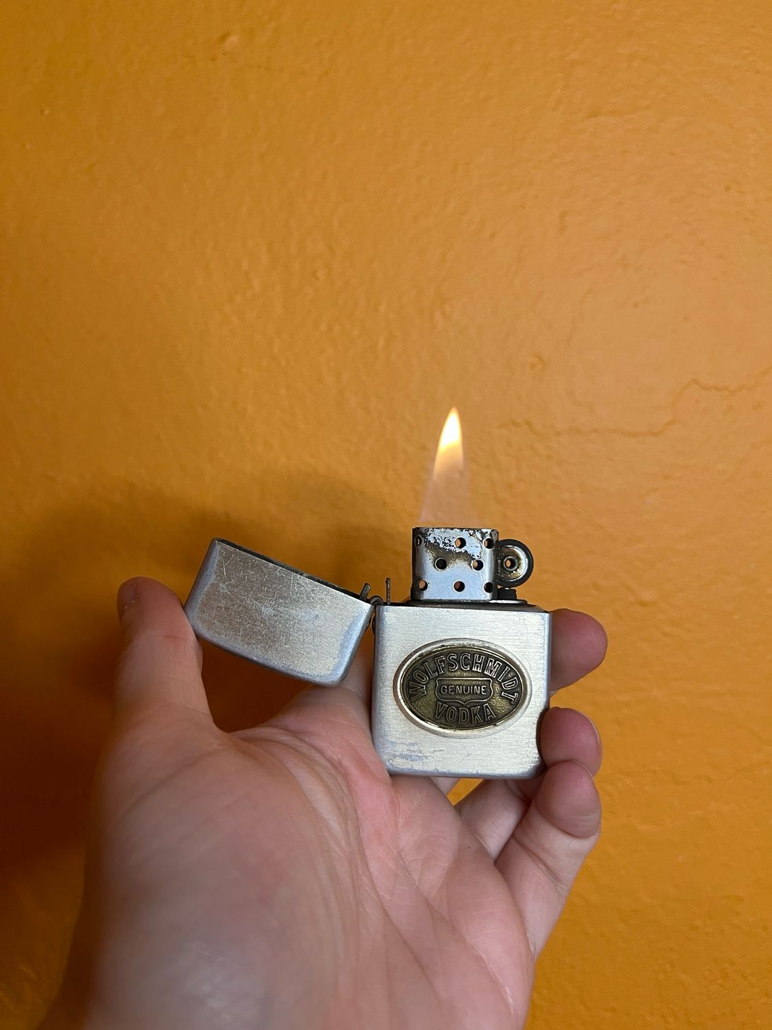 Wolfschmidt Genuine Vodka Flip Top Lighter