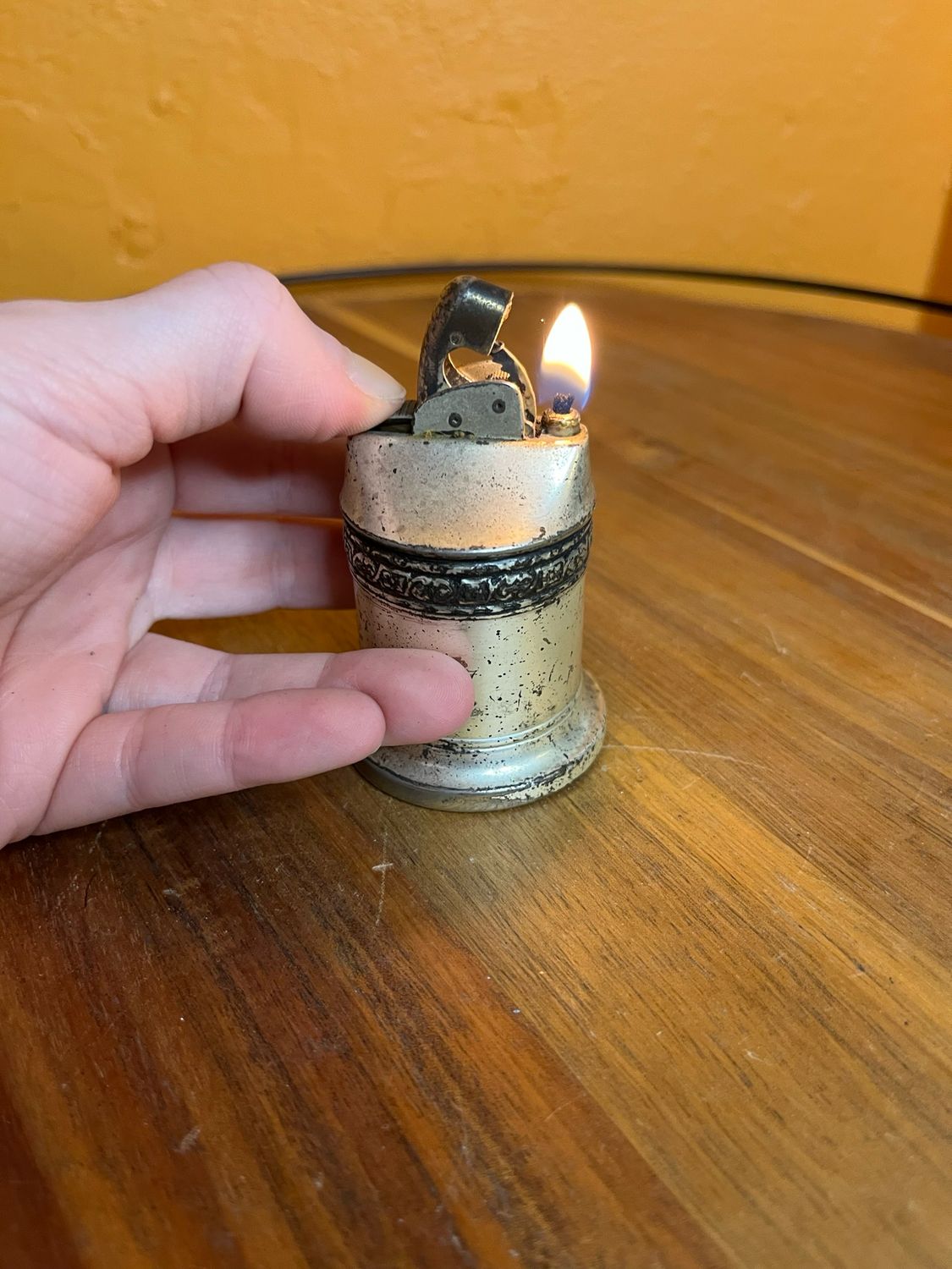 Evans Mini Cylinder Table Lighter