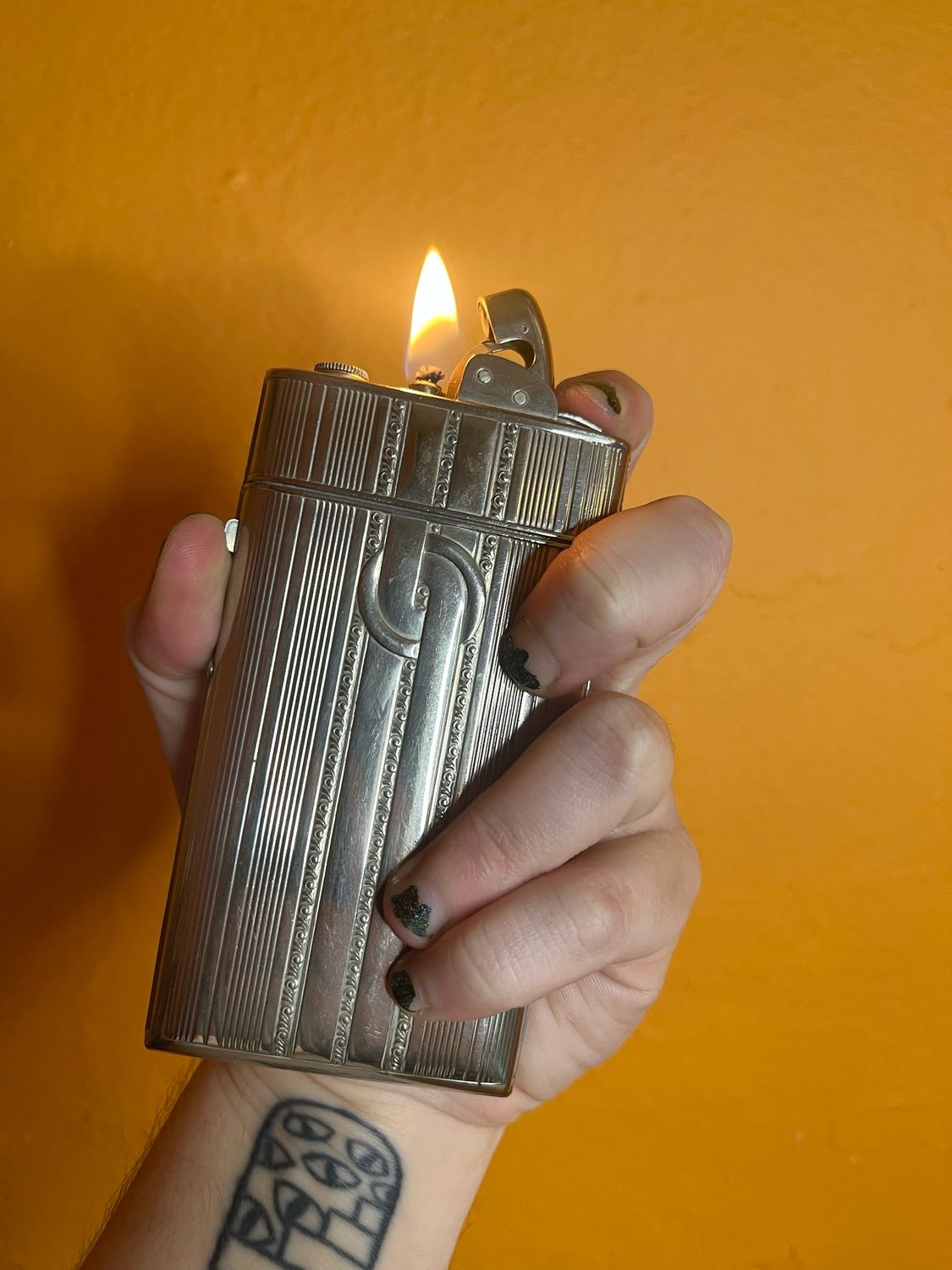 Evans Cigarette Case Lighter