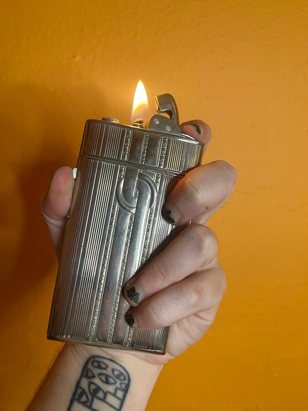 Evans Cigarette Case Lighter